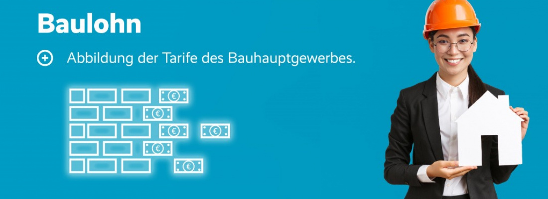 Frau mit Bauhelm hält lächelnd ein Papierhaus