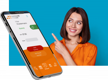 VISION Zeitwirtschaft Frau+Handy