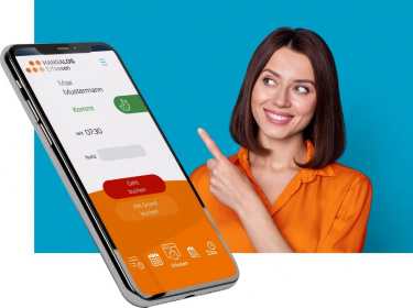 VISION Zeitwirtschaft Frau+Handy